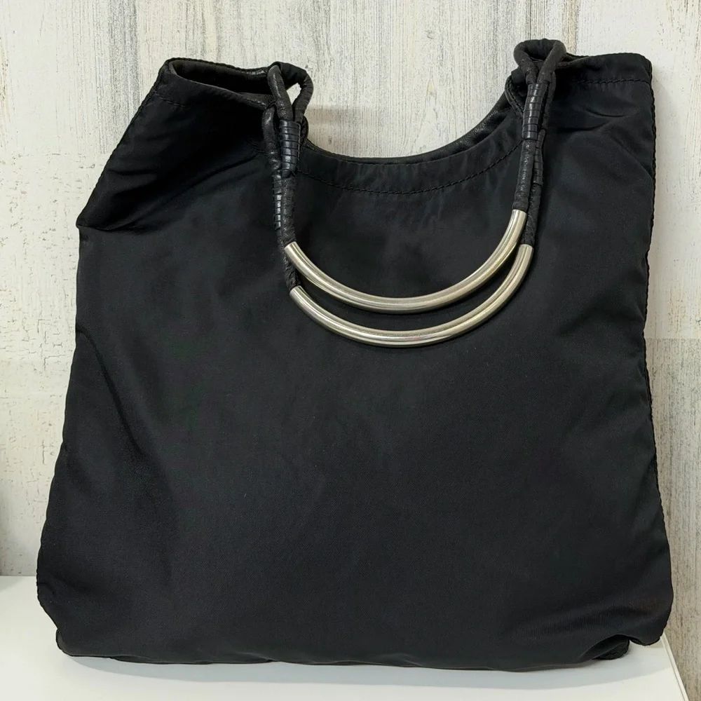 Prada‎ Black Nylon Tote Bag